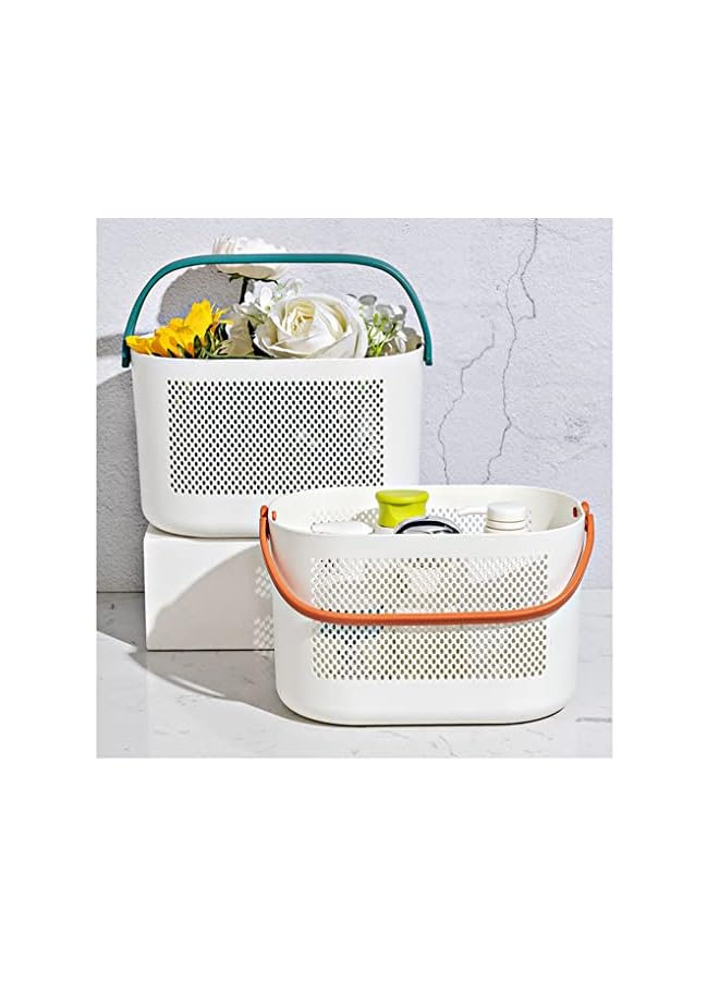 Raxoom 4 Pack Portable Shower Caddy Tote,Plastic Storage Caddy Basket with Handle for Bathroom, Garden, Cleaning Supplies,Shower Caddy Shelf Organizers Basket for Holding Soap, Shampoo, Cosmetics - Image 3