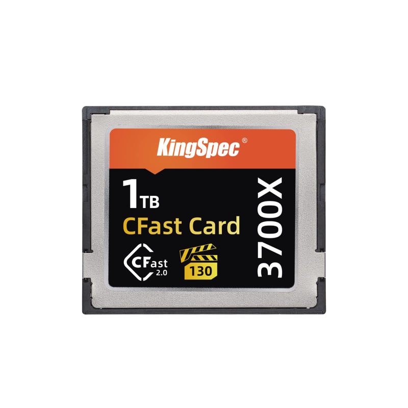 KingSpec 1TB CFast 2.0 Memory Card, Media Storage Camera-Card with VPG130 3700X - Up to 550MB/s, for Filmmaker Content Creator - Image 1