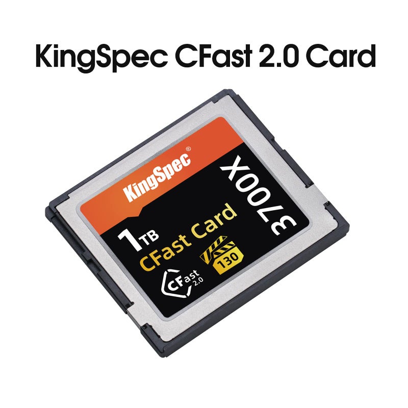 KingSpec 1TB CFast 2.0 Memory Card, Media Storage Camera-Card with VPG130 3700X - Up to 550MB/s, for Filmmaker Content Creator - Image 2