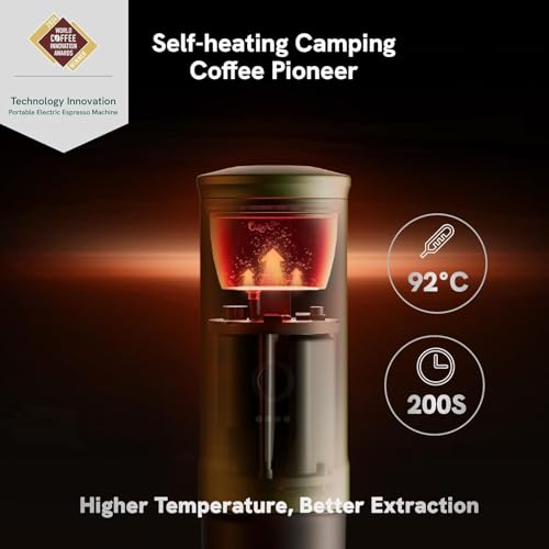 OutIn Nano Portable Electric Espresso Machine, Travel Coffee Maker for Camping, Car Coffee Maker Self-Heating with USB-C, With Ground Coffee & NS Capsule for RV, Hiking, Office - Image 4