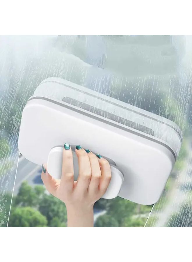 Magnetic Window Cleaning Brush Double Sided 1pc Easy Grip Plastic Wiper For Home Car Rainy Weather Cleaning Durable Window Tool - Image 1
