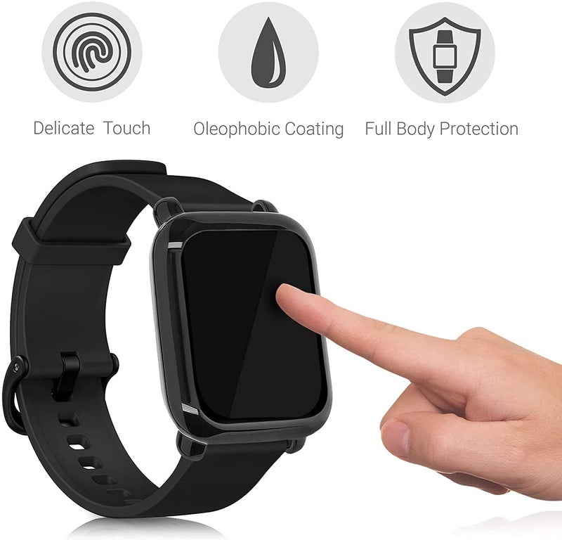 Wisely Protective Case Cover Compatible For Samsung Galaxy Fit 3 Smart Watch Full Screen Protector Soft Case HD Clear, Transparent - Image 4