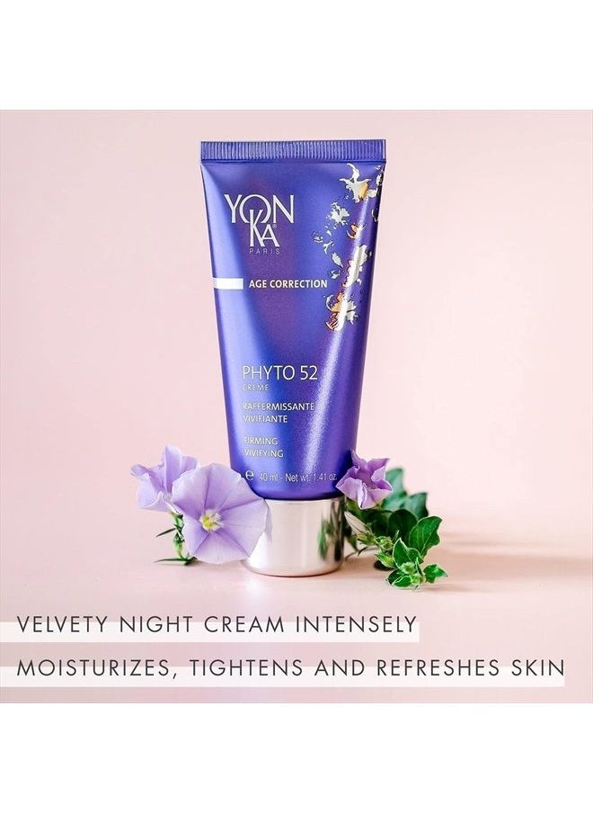 Yonka - Yon-Ka Phyto 52 Skin Firming Cream (40ml) Anti-Aging Facial Moisturizer and Night Creme, Tighten Skin and Reduce the Look of Pores with Vitamin E, Paraben-Free - Image 1