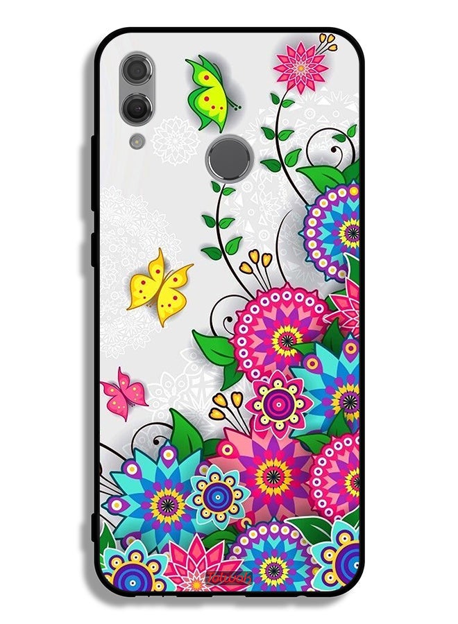 Tolwak Honor 10 Lite Protective Case Cover Mandala Flowers - Image 2