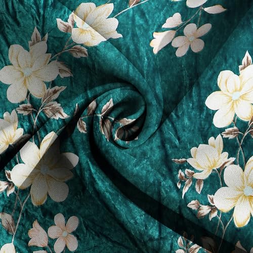 SHOMES Premium Elastic Fitted Warm bedsheets for Winter for Double Bed, Elastic Fitted Winter bedsheets for King Size Bed with 2 Pillow Covers, Size - 72 x 78 Inches (Green) - Image 4
