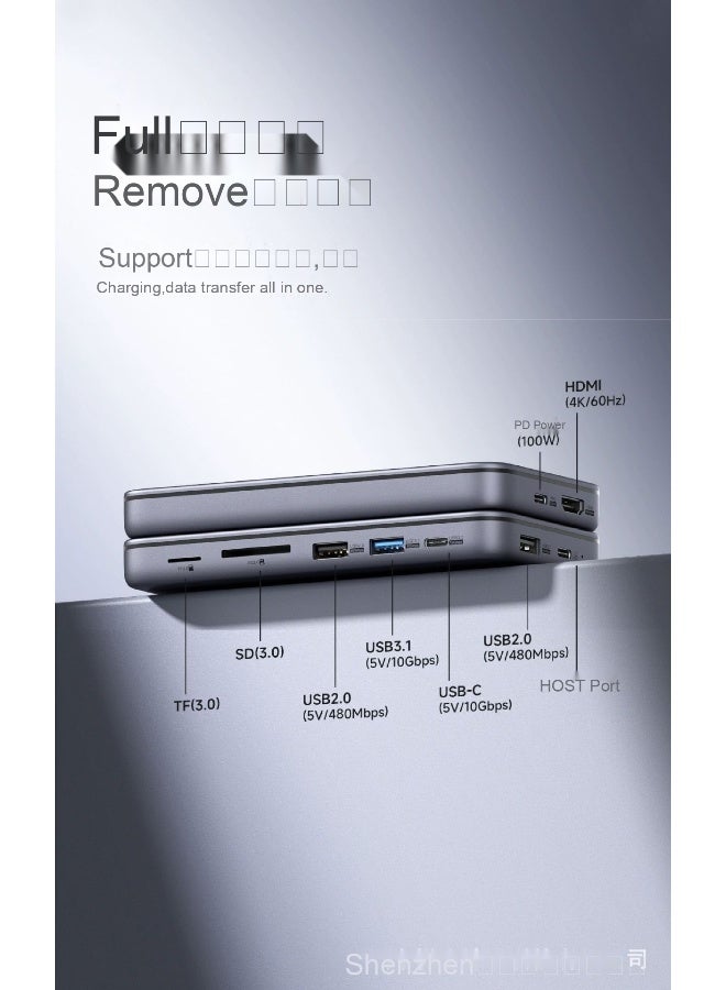 Lightweight Portable Type-C Hub M.2 SSD Enclosure - Image 4