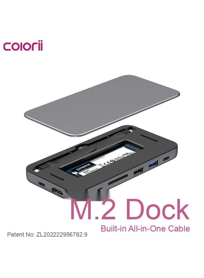 Lightweight Portable Type-C Hub M.2 SSD Enclosure - Image 2
