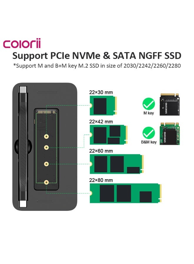 Lightweight Portable Type-C Hub M.2 SSD Enclosure - Image 3