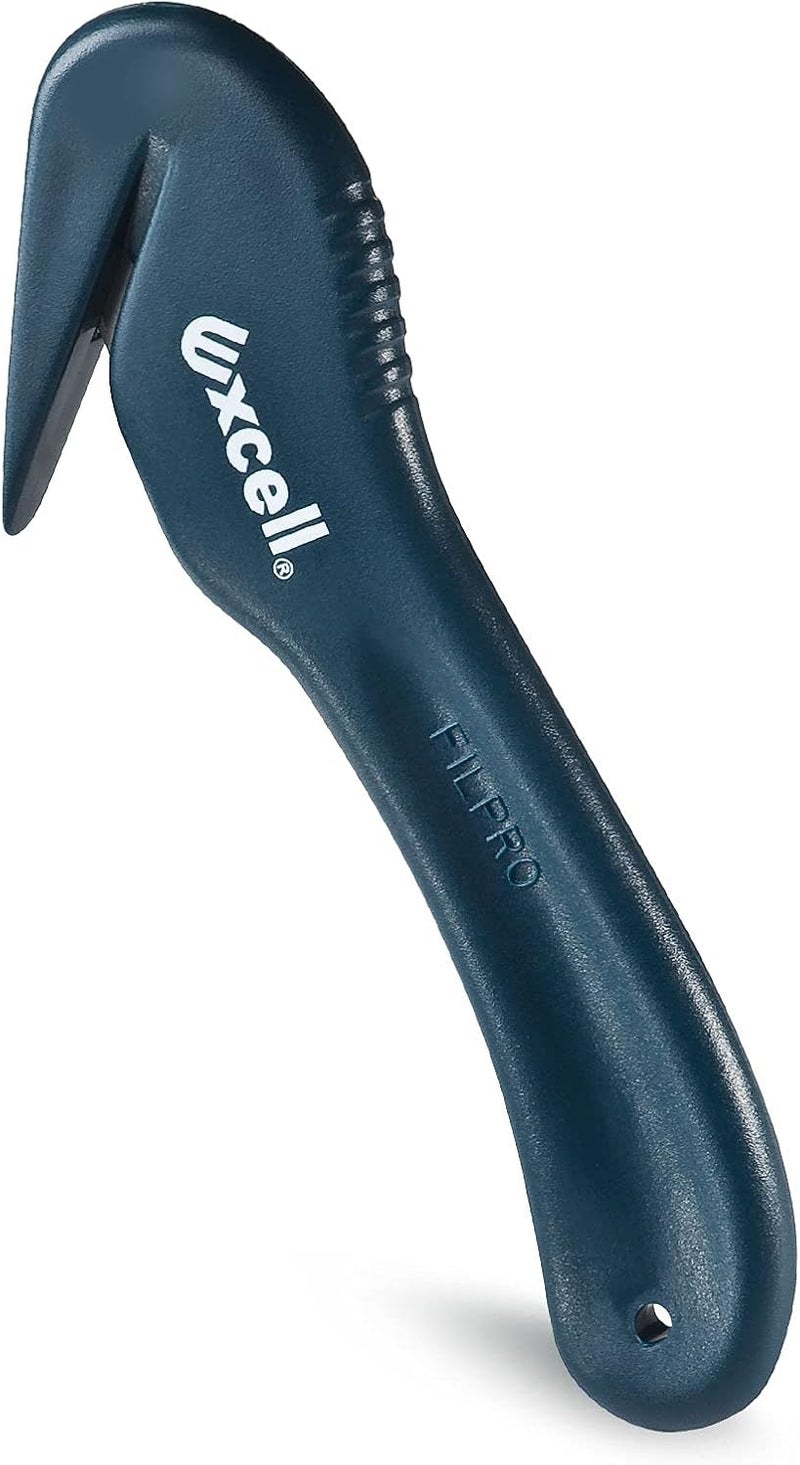 excell HP-259 قاطع فيلم ممتد بزاوية مناسب للمستودعات والمصانع، شفرة قطع فيلم مريحة وآمنة وفعالة لكرات الكرايوفاك، الأكياس البلاستيكية، والتغليف الانكماشي (قاطع بزاوية) - Image 1