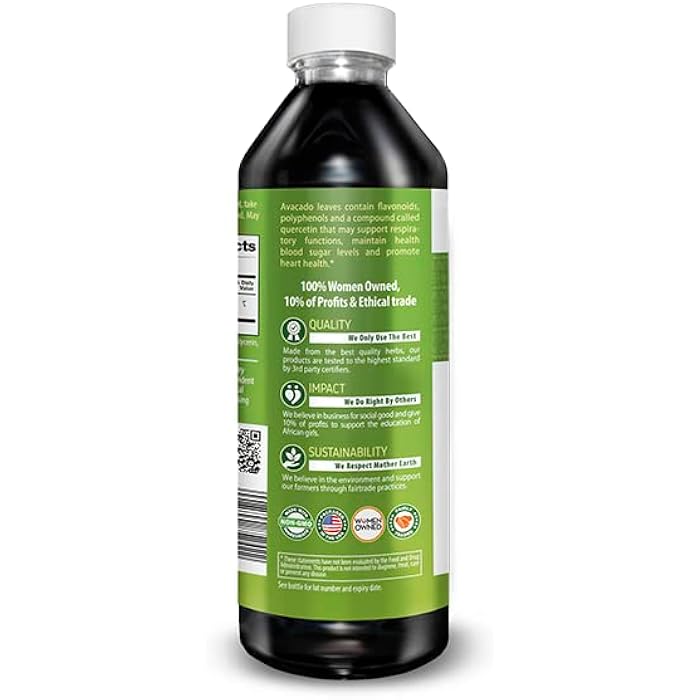 Herbal Goodness Avocado Leaf Extract Liquid Supplement - Avocado Fruit, Hoja de Aguacate, Avocado Leaves for Vitamins, Dietary Fiber, Skin & Immune Support, Digestive Health - 12oz Herbal Goodness - Image 3