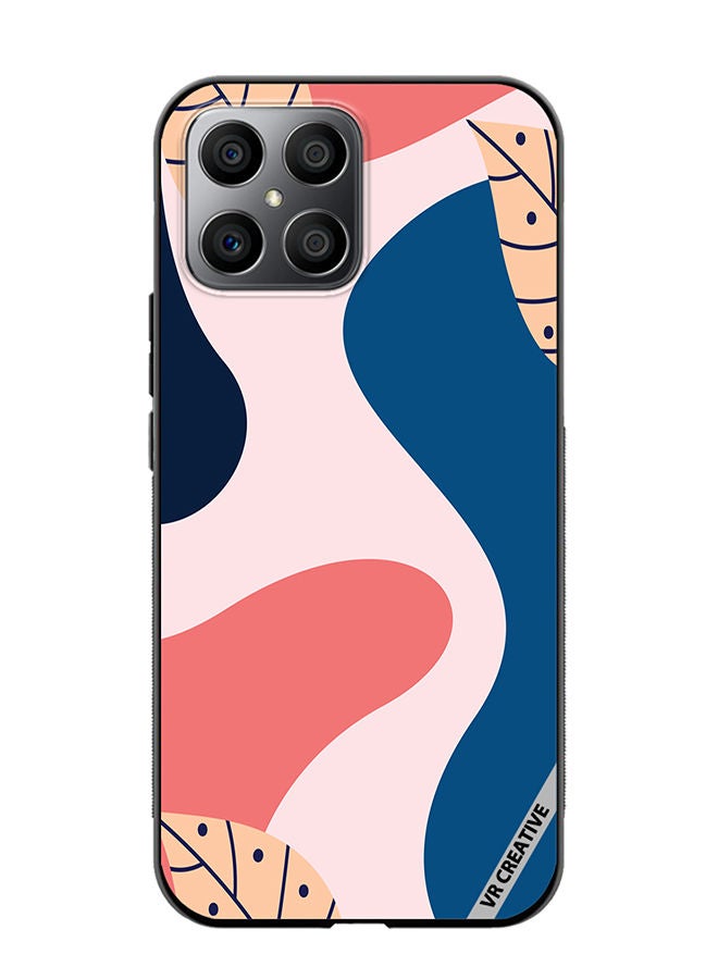 VR CREATIVE Protective Case Cover For Honor X8 Abstract Modern Digital Painting Fashion Design Multicolour