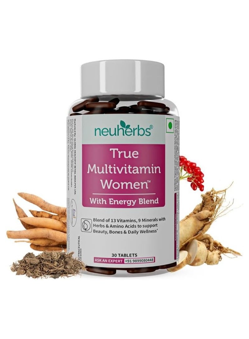 Neuherbs True Multivitamin Women -Veg Tablets 30 - Image 1