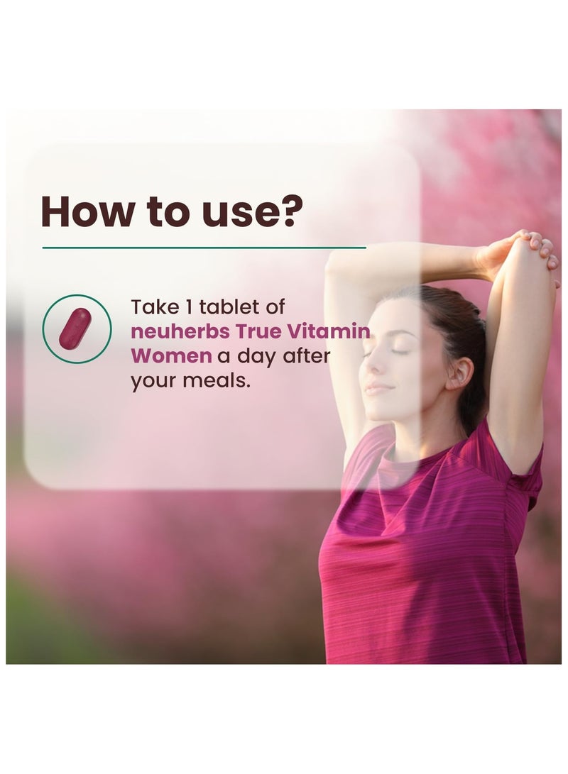 Neuherbs True Multivitamin Women -Veg Tablets 30 - Image 5