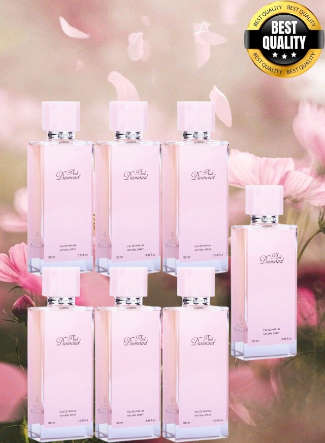Banafa 7 Pieces Pink Diamond Perfume - Image 1