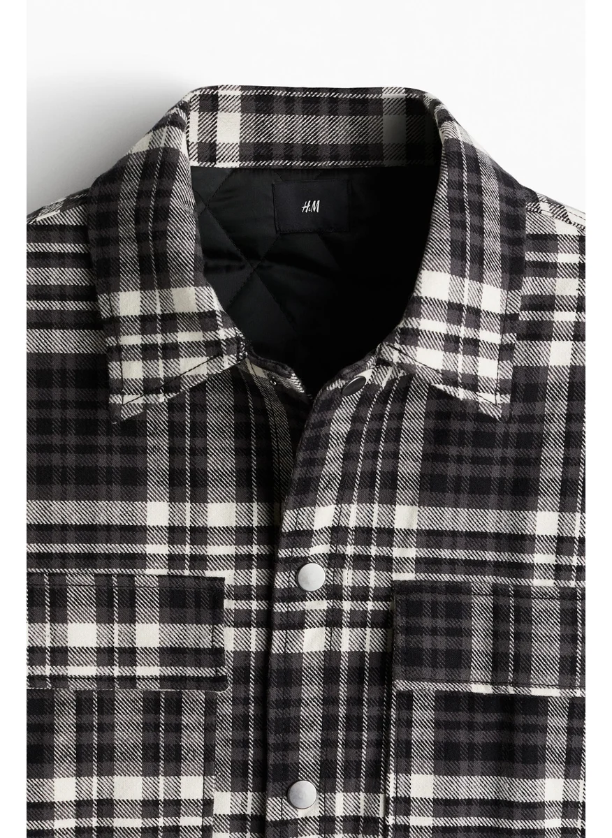 H&M Oversized Fit Flannel Overshirt