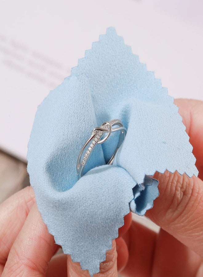 MOROTOLE To 2 Pcs My Mum Sterling Silver Ring, Love Knot Silver Ring for Women Forever Linked Mum And You Rings Adjustable Thumb Rings Mother Gifts Mothers Day Gifts - Image 2