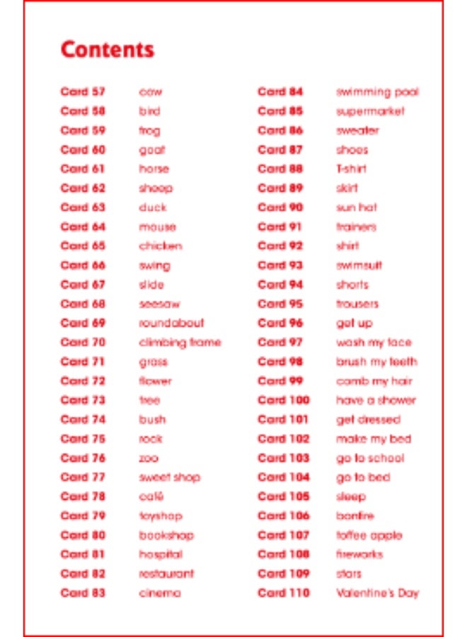 Macmillan Give Me Five! -  English Course for Young Learners -level 1 Flashcards Book - Image 2