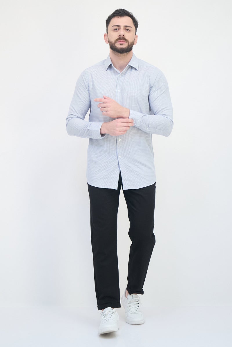 Scotch & Soda قميص رسمي بأكمام طويلة للرجال بتصميم عصري وطبعة حركية، متعدد الألوان - Image 4