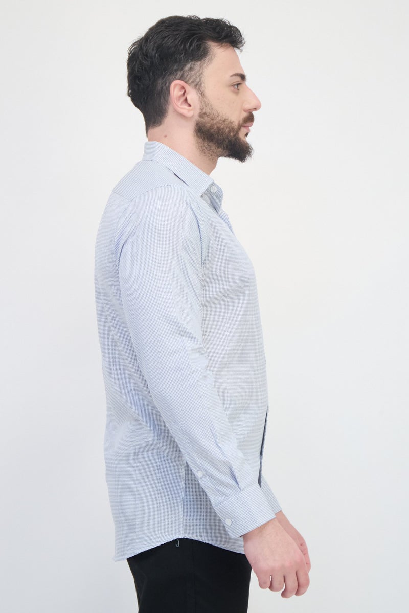 Scotch & Soda قميص رسمي بأكمام طويلة للرجال بتصميم عصري وطبعة حركية، متعدد الألوان - Image 2