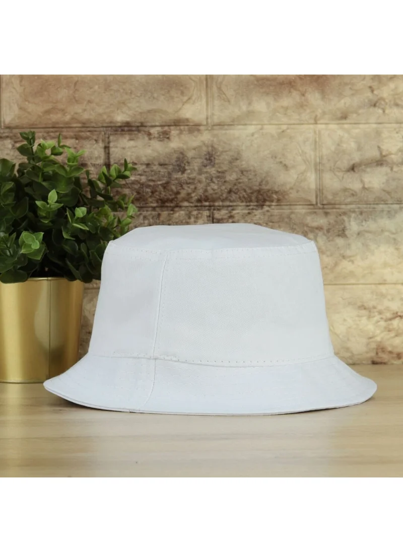 Beyler Burada Gentlemen Are Here Summer White Bucket Hat