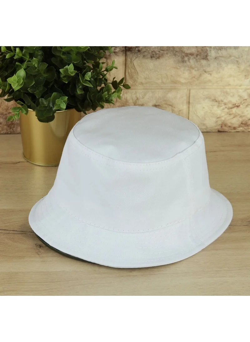Beyler Burada Gentlemen Are Here Summer White Bucket Hat