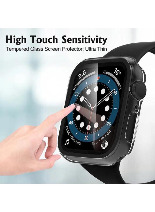 Applicable To Apple Watch Ultra8 Protective Case Hard Pc + Tempered Film Full Cover Drop-resistant Frosted Shell New - Image 3
