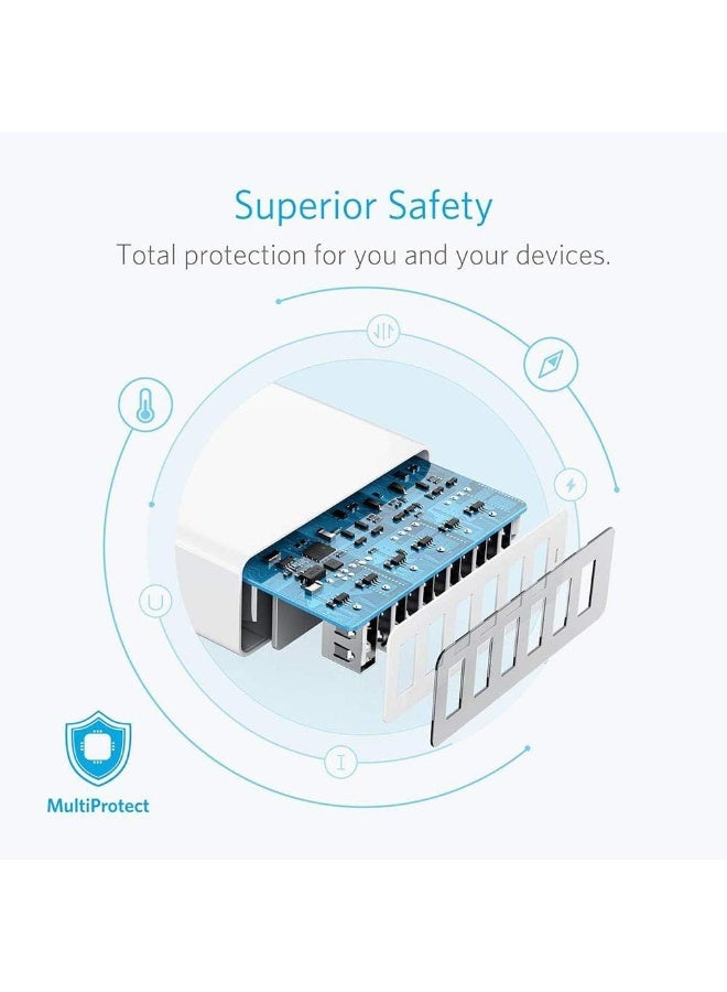 Renewed - Anker 60W 6-Port Desktop Charger Kit For Mobile Phones - Image 4