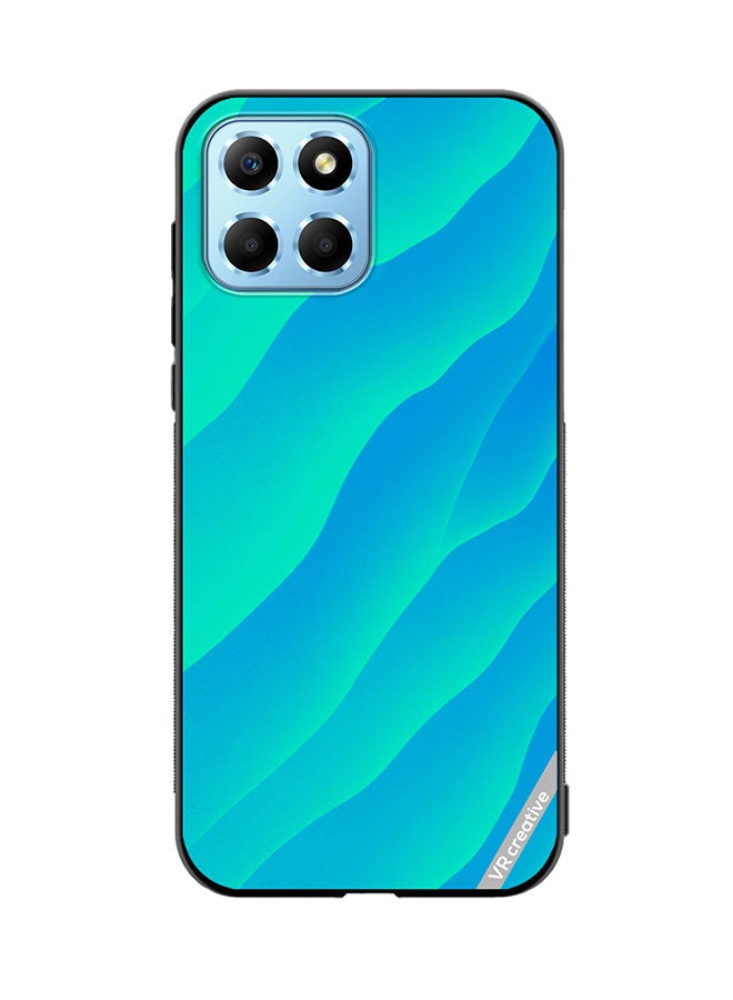 VR CREATIVE Protective Case Cover For Honor X8 5G Blue Abstract2 Design Multicolour - Image 1