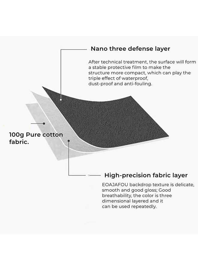 L&E 6PCS Backdrop Photography Background 27x39Inch, Cotton Thicken Suede Textured Solid Morandi Color Photography Backdrop for Photo Video Studio - Image 2