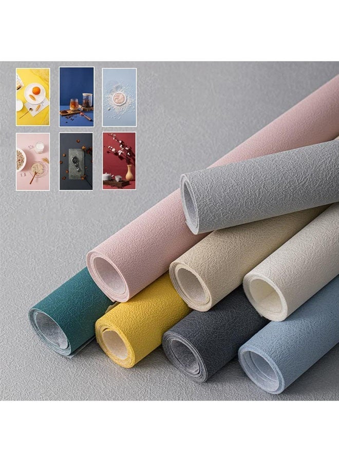 L&E 6PCS Backdrop Photography Background 27x39Inch, Cotton Thicken Suede Textured Solid Morandi Color Photography Backdrop for Photo Video Studio - Image 1