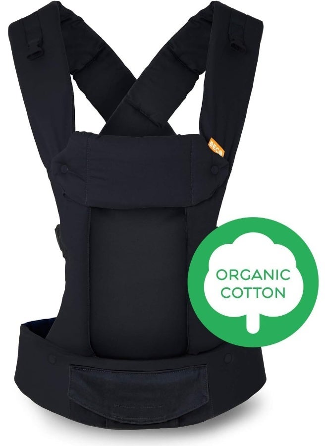 بيكو Beco Baby Carrier Gemini Newborn to Toddler - 100% Organic Cotton Body, Backpack  Front with Adjustable Seat, Ergonomic Holder - Image 3