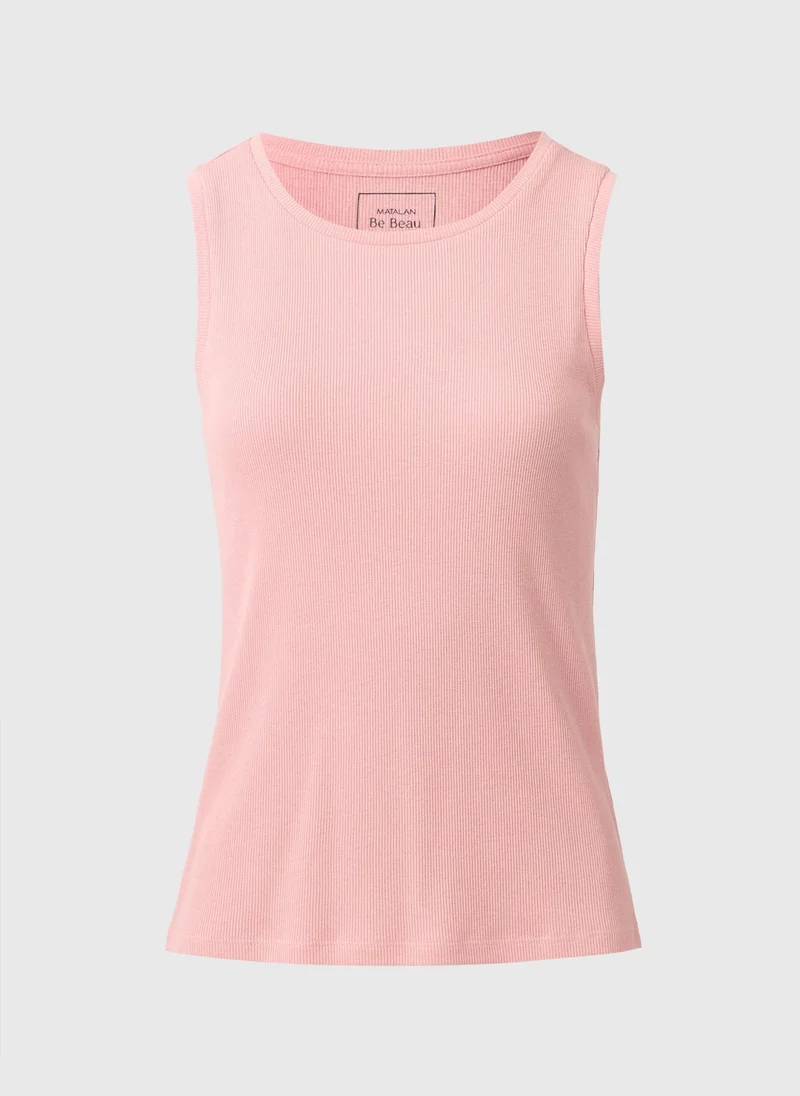 Matalan Pink Ribbed Vest