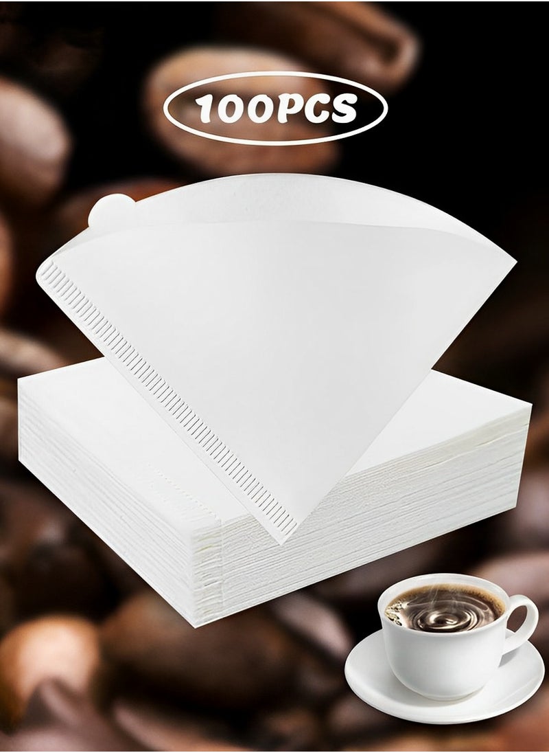 Perfin 100 Piece Coffee Paper Filter V60 Size 02 White  - Image 2