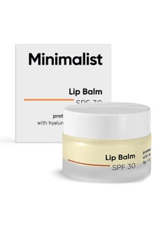 MINIMALIST Spf 30 Lip Balm With Ceramides & Hyaluronic Acid | Lip Protection & Nourishment | For Women & Men | 8 Gm, Off White  - Image 1