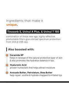 MINIMALIST Spf 30 Lip Balm With Ceramides & Hyaluronic Acid | Lip Protection & Nourishment | For Women & Men | 8 Gm, Off White  - Image 3