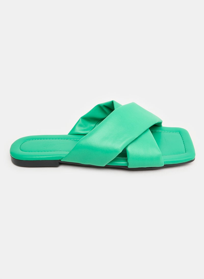TGS Wide Cross Strap Slippers - Image 2