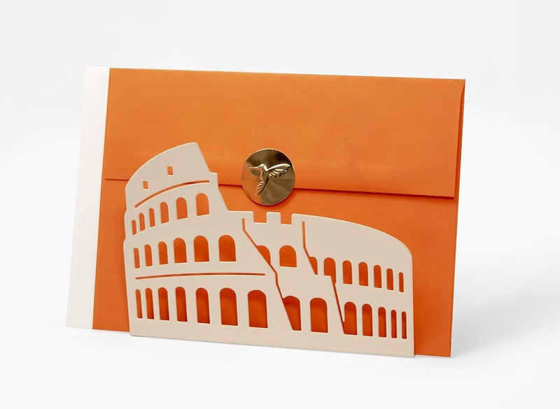 Mango Steam Tabletop NapkinTissue  Letter Holder For Home Kitchen Restaurants ColosseumRome Blush - Image 2