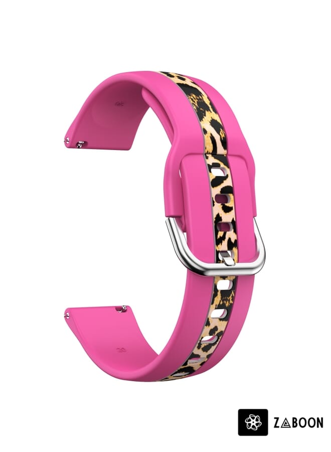 Zaboon Replacement Watch Band For Samsung Galaxy Watch 5 40mm / 44mm Vertical Grain Printing Silicone - Image 2