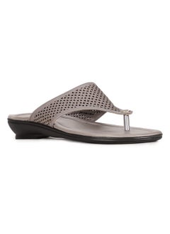 Bata BATA girls Susan Thong Grey Fashion Slippers 6 UK (5712522) 
