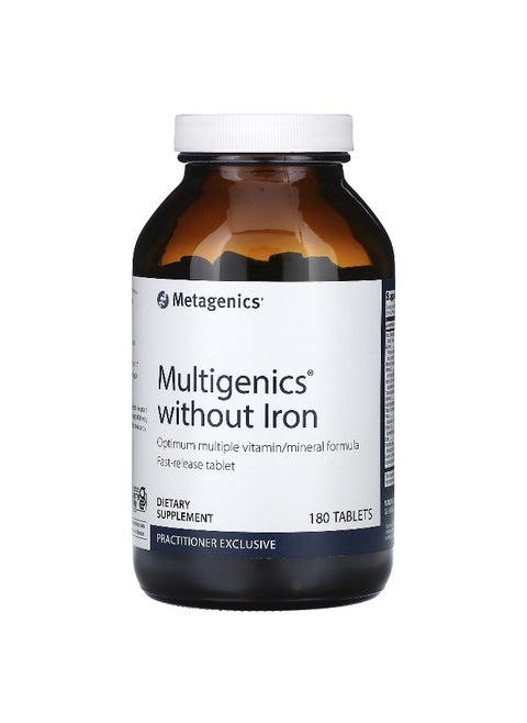 Metagenics, Multigenics without Iron, 180 Tablets