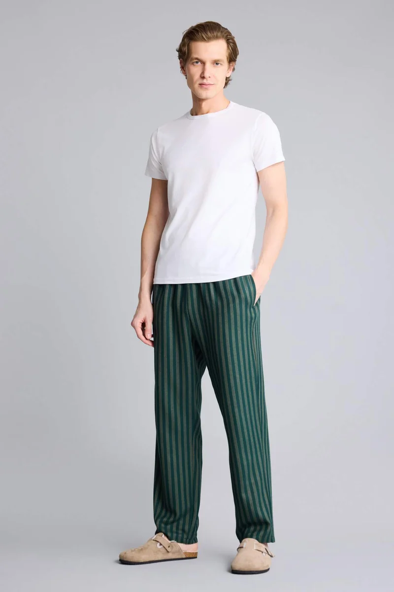 DeFacto Regular Fit Long Flannel Pajama Pants