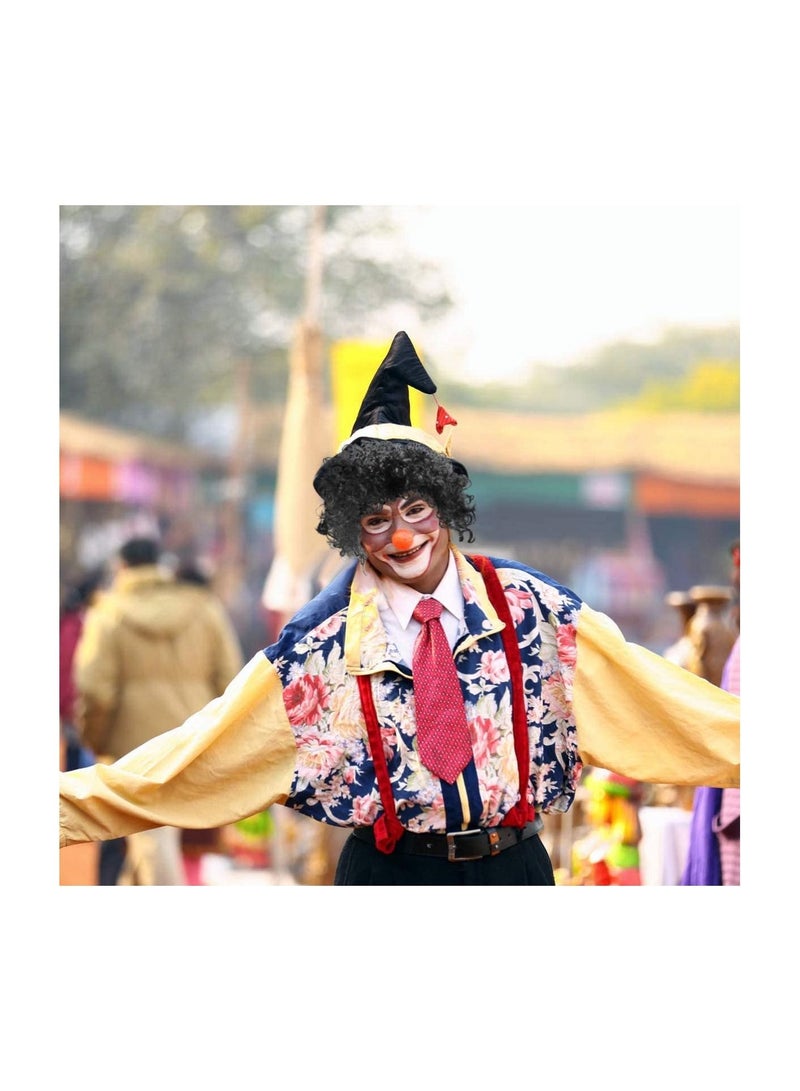 Estelle Black Afro Curly Clown Wig Circus Carnival Party Costume Cosplay Party Hair Wigs for Adult and Kids - Image 5