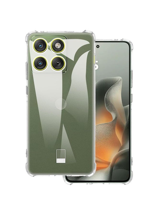 Case for Motorola Edge 70 5G 6.67-Inch, Non-Yellowing Shockproof Phone Bumper Cover, Anti-Fingerprints, Anti-Fall Drop Protection, Anti-Scratch, Soft TPU Ultra Slim Corner Bumper Airbag (Clear) - Image 1