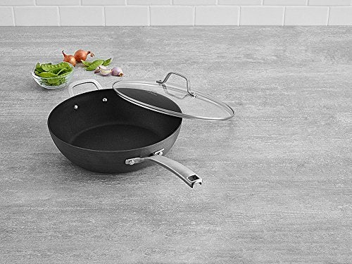 Calphalon 1943289 Classic Nonstick Jumbo Fryer Omelet Pan with Cover, 12", Grey - Image 2