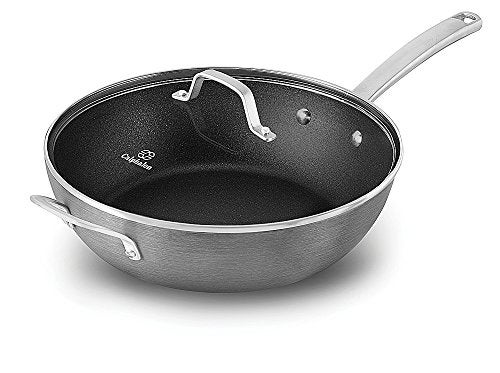 Calphalon 1943289 Classic Nonstick Jumbo Fryer Omelet Pan with Cover, 12", Grey - Image 4