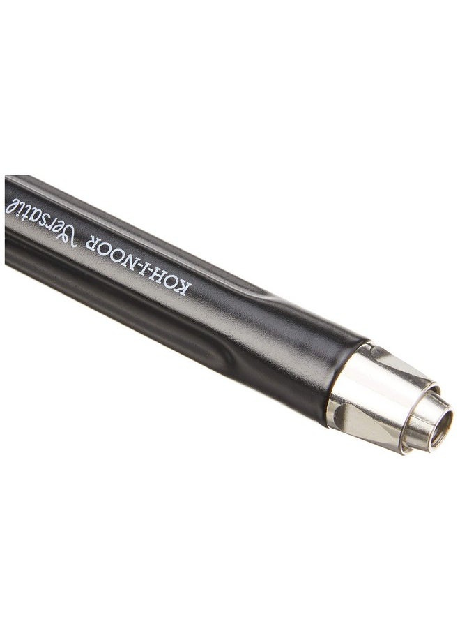 KOH-I-NOOR Mechanical Hardtmuth Lead Holder With 5.6Mm X 80Mm Lead, Black With Clip, 1 Each (5311Cn1005Pk)  - Image 2