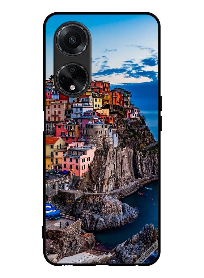 Covernex Protective Case Cover For Oppo F23 5G Colorful Houses On The Sea - Image 1