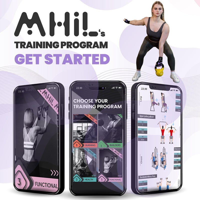 MhIL Workout Gloves for Women â€“ Breathable Gym Gloves for Women with Palm Protection and Enhanced Grip â€“ Padded Weight Lifting Glove for Womens with Wrist Wraps Support Weightlifting Exercise Cycling - Image 5