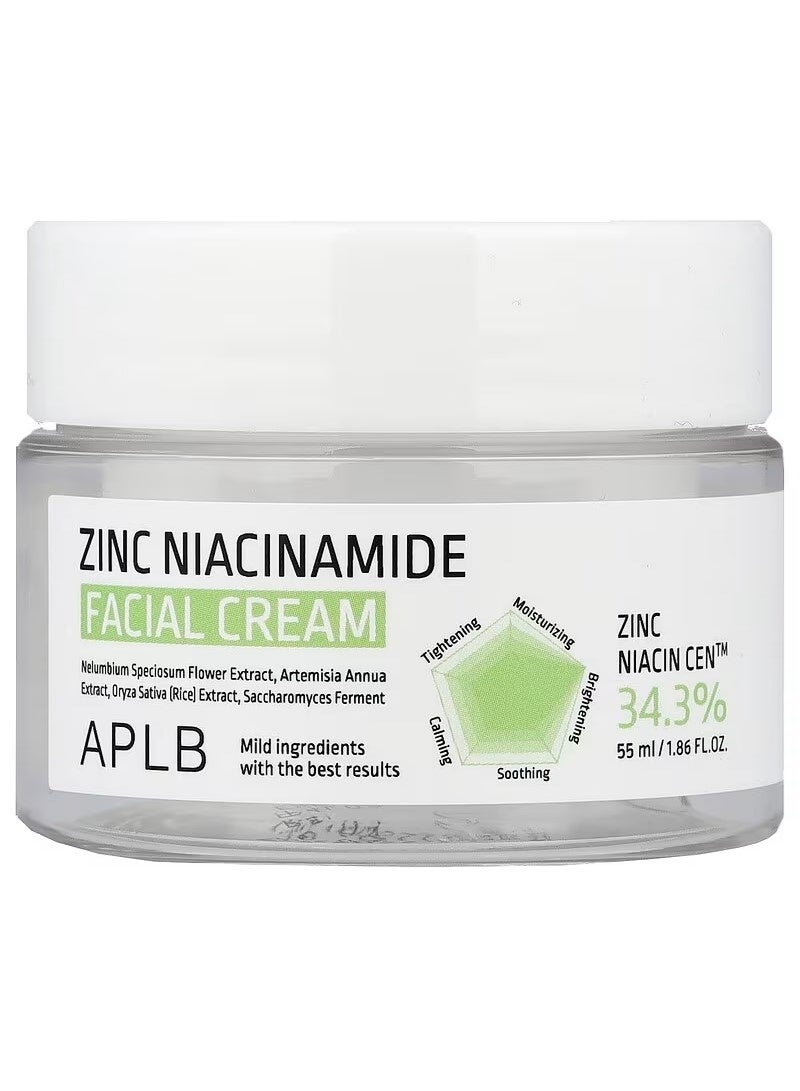APLB Zinc Niacinamide Facial Cream 1.86 fl oz (55 ml) - Image 1