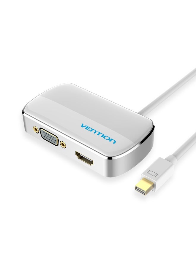 VENTION MINI DP to HDMI/VGA Converter 0.15M White Model # HBBWB - Image 1
